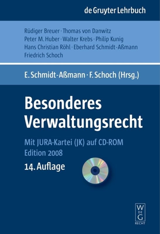 Besonderes Verwaltungsrecht, m. CD-ROM