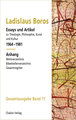 Essays und Artikel zu Theologie, Philosophie, Kunst und Kultur 1964--1981