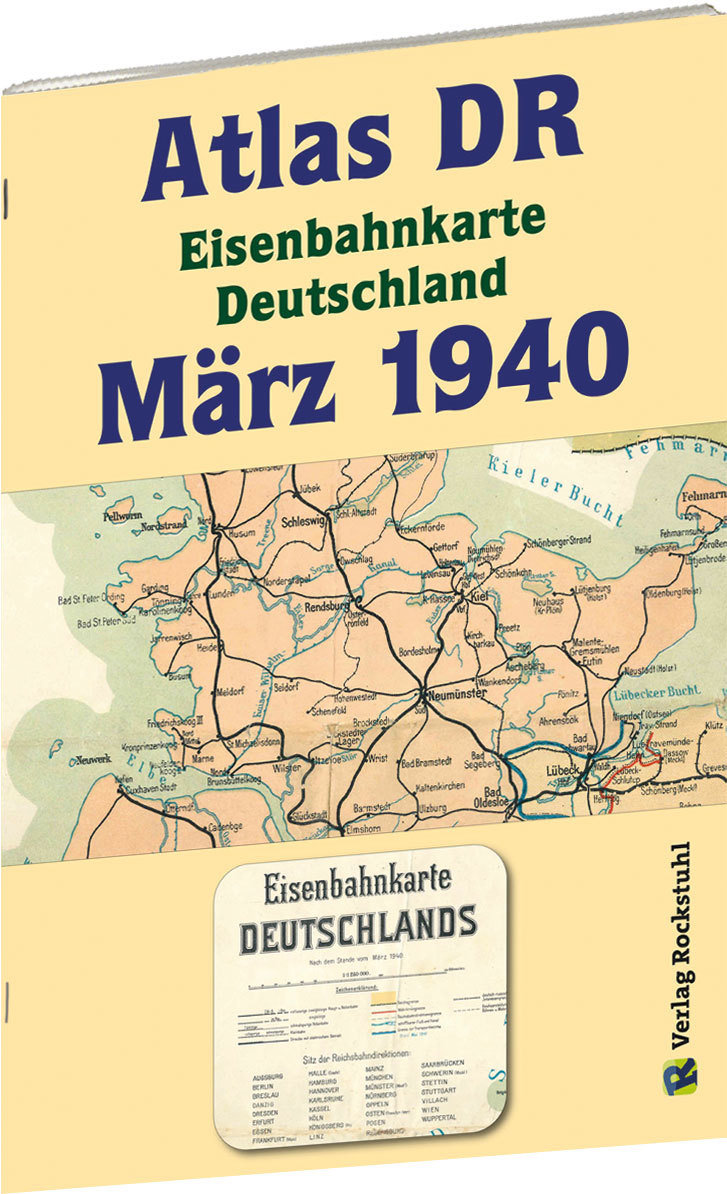 ATLAS DR März 1940 - Eisenbahnkarte Deutschland